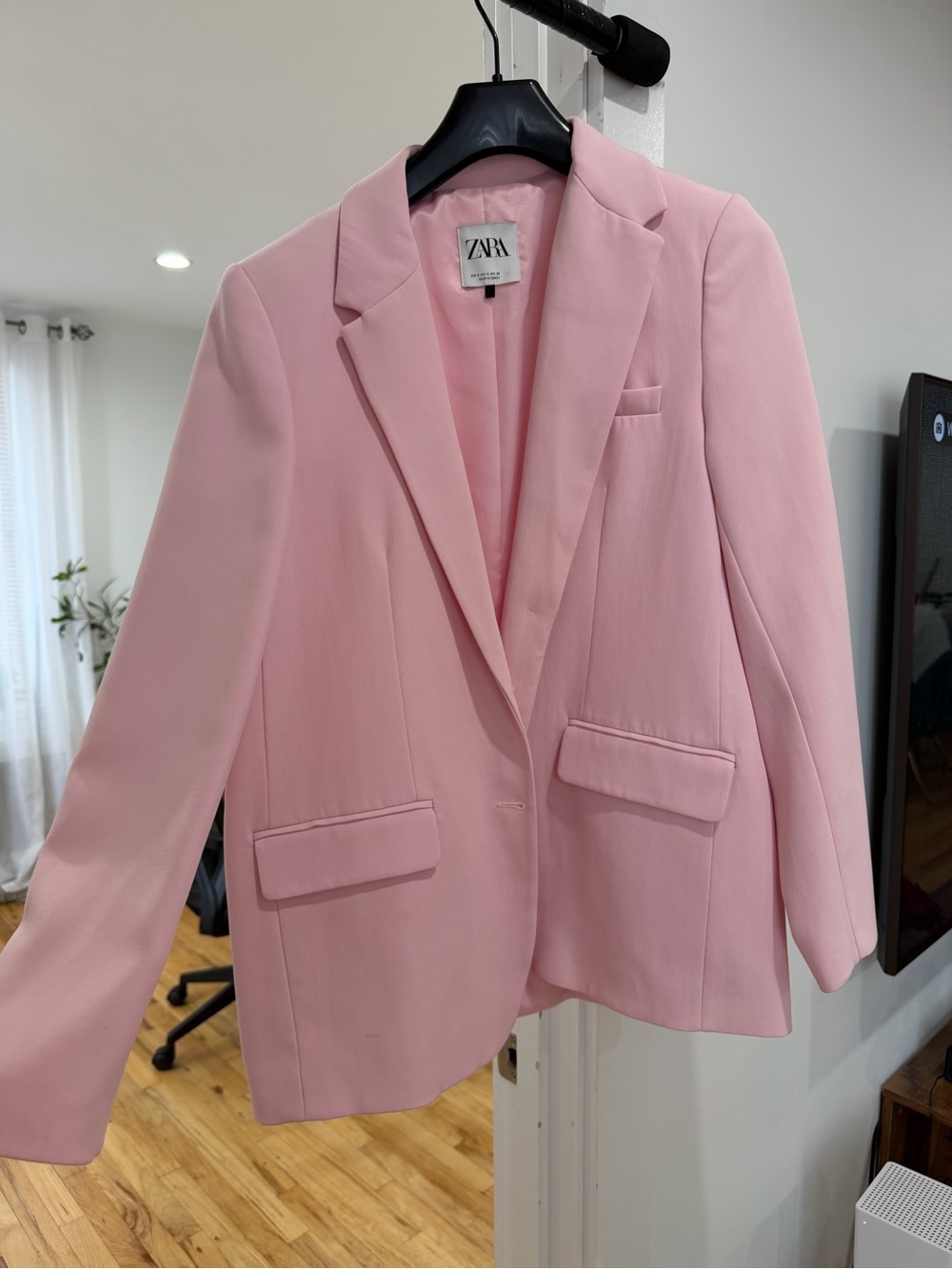 ZARA Soft Pink Classic Blazer